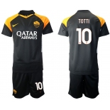 Men 2020-2021 club Rome away 10 black Soccer Jerseys