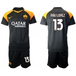 Men 2020-2021 club Rome away 13 black Soccer Jerseys