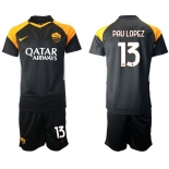 Men 2020-2021 club Rome away 13 black Soccer Jerseys