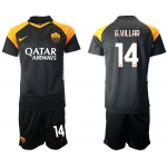 Men 2020-2021 club Rome away 14 black Soccer Jerseys