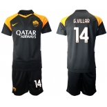 Men 2020-2021 club Rome away 14 black Soccer Jerseys