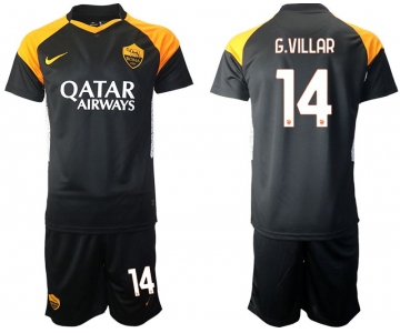 Men 2020-2021 club Rome away 14 black Soccer Jerseys