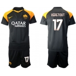 Men 2020-2021 club Rome away 17 black Soccer Jerseys