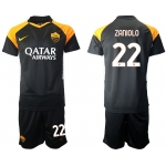 Men 2020-2021 club Rome away 22 black Soccer Jerseys