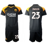 Men 2020-2021 club Rome away 23 black Soccer Jerseys