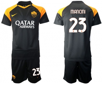 Men 2020-2021 club Rome away 23 black Soccer Jerseys