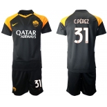 Men 2020-2021 club Rome away 31 black Soccer Jerseys