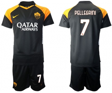 Men 2020-2021 club Rome away 7 black Soccer Jerseys