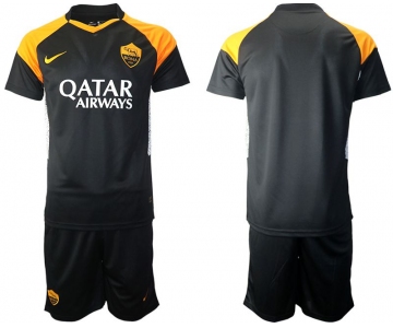 Men 2020-2021 club Rome away black Soccer Jerseys