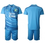 Men 2020-2021 club Olympique de Marseille away blue Soccer Jerseys