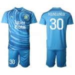 Men 2021 Olympique de Marseille away 30 soccer jerseys