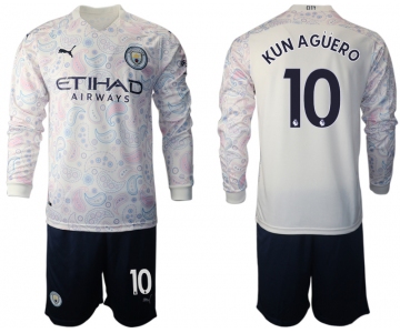 2021 Men Manchester city away long sleeve 10 soccer jerseys