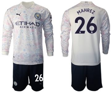 2021 Men Manchester city away long sleeve 26 soccer jerseys