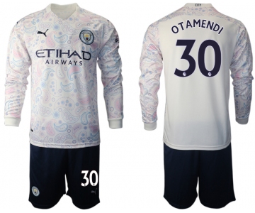 2021 Men Manchester city away long sleeve 30 soccer jerseys