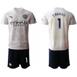 Men 2020-2021 club Manchester City away 1 white Soccer Jerseys