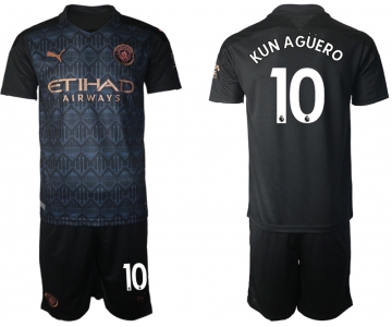 Men 2020-2021 club Manchester City away 10 black Soccer Jerseys