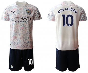 Men 2020-2021 club Manchester City away 10 white Soccer Jerseys