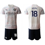 Men 2020-2021 club Manchester City away 18 white Soccer Jerseys