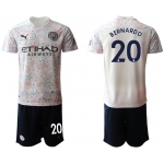 Men 2020-2021 club Manchester City away 20 white Soccer Jerseys