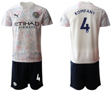 Men 2020-2021 club Manchester City away 4 white Soccer Jerseys