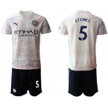 Men 2020-2021 club Manchester City away 5 white Soccer Jerseys