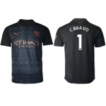 Men 2020-2021 club Manchester City away aaa version 1 black Soccer Jerseys