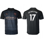 Men 2020-2021 club Manchester City away aaa version 17 black Soccer Jerseys