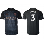 Men 2020-2021 club Manchester City away aaa version 3 black Soccer Jerseys