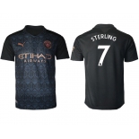 Men 2020-2021 club Manchester City away aaa version 7 black Soccer Jerseys