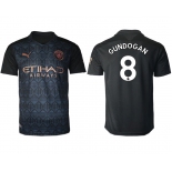 Men 2020-2021 club Manchester City away aaa version 8 black Soccer Jerseys