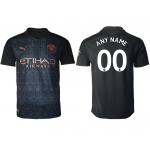 Men 2020-2021 club Manchester City away aaa version customized black Soccer Jerseys