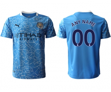 Men 2020-2021 club Manchester City home aaa version customized blue Soccer Jerseys