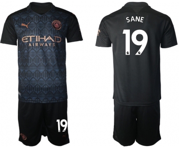 en 2020-2021 club Manchester City away 19 black Soccer Jerseys