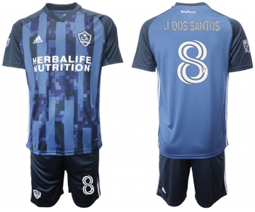 Men 2020-2021 club Los Angeles Galaxy away 8 blue Soccer Jerseys