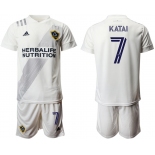 Men 2020-2021 club Los Angeles Galaxy home 7 white Soccer Jerseys