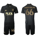 Men 2021-2022 Club Los Angeles FC home black 66 Adidas Soccer Jersey