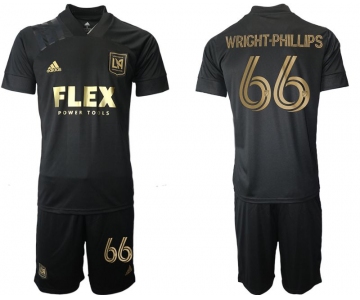 Men 2021-2022 Club Los Angeles FC home black 66 Adidas Soccer Jersey