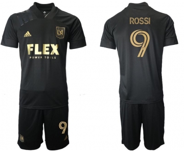 Men 2021-2022 Club Los Angeles FC home black 9 Adidas Soccer Jersey