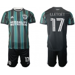 Men 2021-2022 Club Los Angeles Galaxy away black 17 Adidas Soccer Jersey