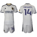 Men 2022-2023 Club Los Angeles Galaxy home white 14 Adidas Soccer Jersey