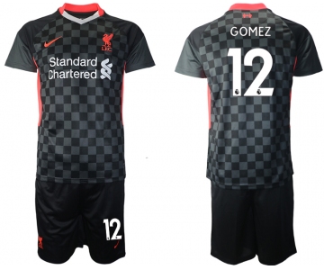 Men 2020-2021 club Liverpool Second away 12 black Soccer Jerseys