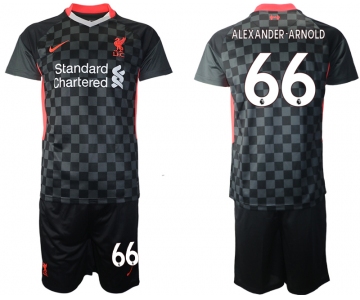 Men 2020-2021 club Liverpool Second away 66 black Soccer Jerseys