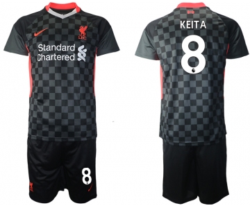 Men 2020-2021 club Liverpool Second away 8 black Soccer Jerseys