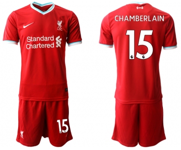 Men 2020-2021 club Liverpool home 15 red Soccer Jerseys