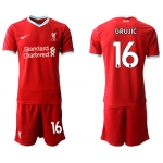 Men 2020-2021 club Liverpool home 16 red Soccer Jerseys