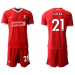 Men 2020-2021 club Liverpool home 21 red Soccer Jerseys