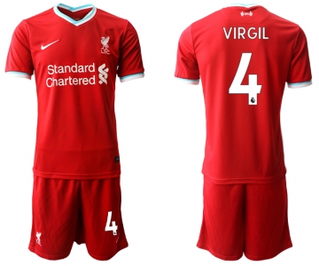 Men 2020-2021 club Liverpool home 4 red Soccer Jerseys