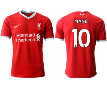 Men 2020-2021 club Liverpool home aaa version 10 red Soccer Jerseys