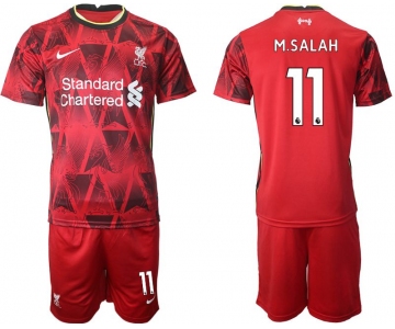 Men 2021-2022 Club Liverpool home red 11 Nike Soccer Jersey