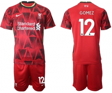 Men 2021-2022 Club Liverpool home red 12 Nike Soccer Jersey